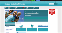 Desktop Screenshot of barbaracastlehealthcentre.co.uk