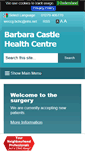 Mobile Screenshot of barbaracastlehealthcentre.co.uk